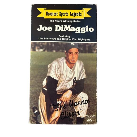 Joe Dimaggio VHS Tape (The Yankee Clipper) Greatest Sports Legend - Picture 1 of 2